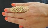 BIV0045 - Anel articulado dourado com strass