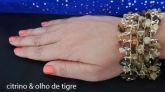 BIV0072 - Pulseira malha de pedras naturais