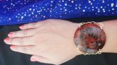 BIV0069 - Pulseira redonda - obsidiana mahogany